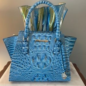 Brahmin Mini Priscilla Cerulean handbag.